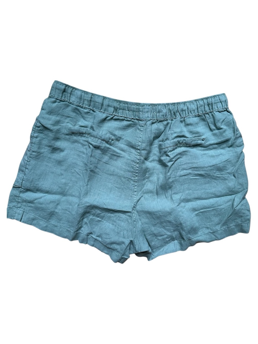 C&C California Sage Green Women's Drawstring 100% Linen Shorts - Picture 2 of 7
